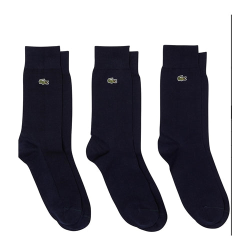 lacoste 3 pack cotton pique socks