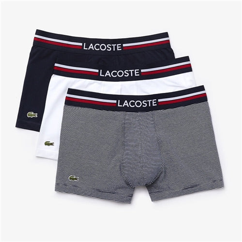 5h3413 3 pack iconic trunks lacoste
