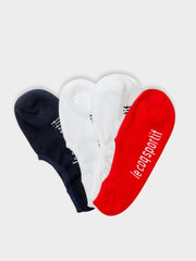 Tricolore No-Show 4 Pack Socks