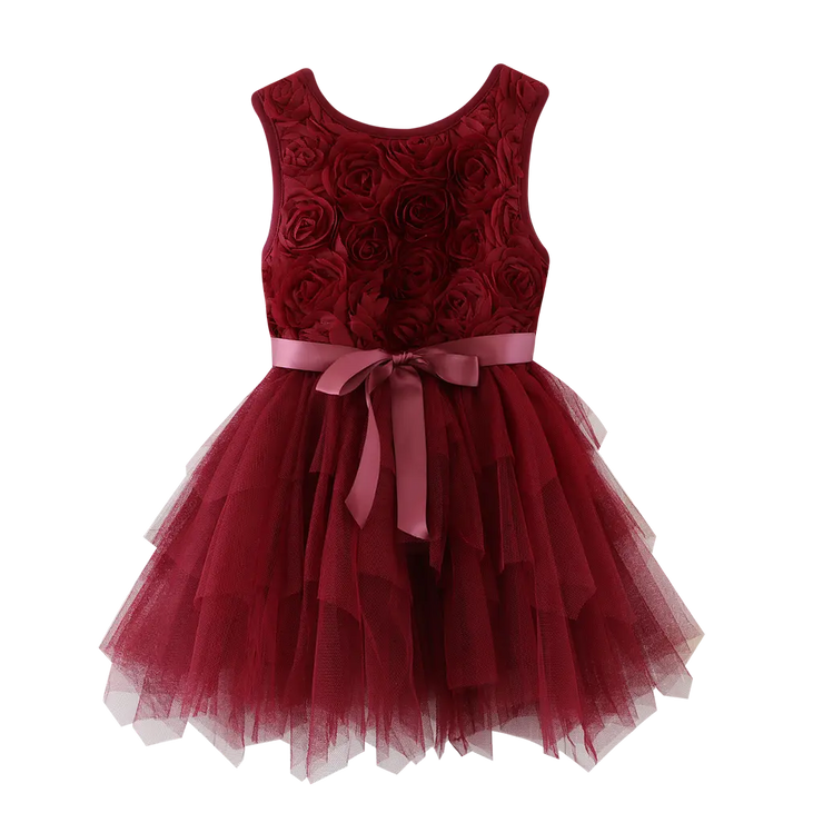 embellished rose dress