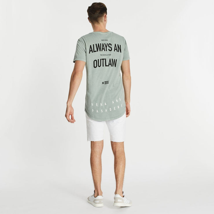 outlaw cape back tee
